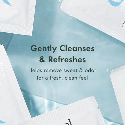 Rael Organic Cotton Wipes - Individually Wrapped Body Cloths for All Skin Types (2 x 10)