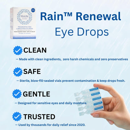 Rain Preservative-Free Eye Drops for Severe Dry Eyes | Natural Comfort