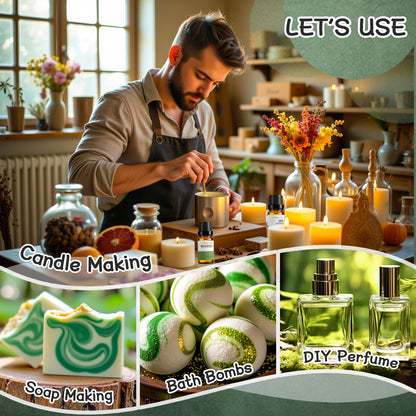 RAINBOW ABBY Cologne Oils for Men – 6 Fragrance Oils Kit for Diffuser