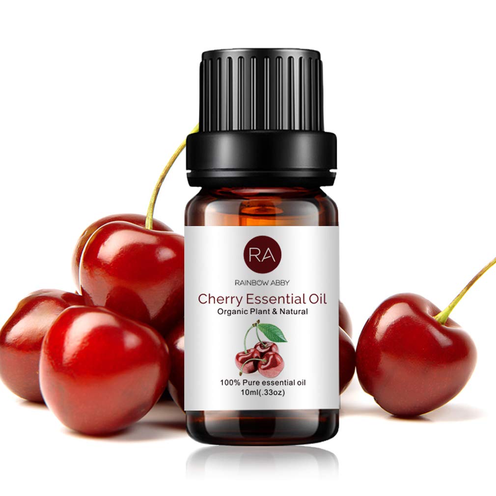 RAINBOW ABBY 100% Pure Organic Cherry Essential Oil, 10ml | Aromatherapy, Massage, Bath & Skin Care