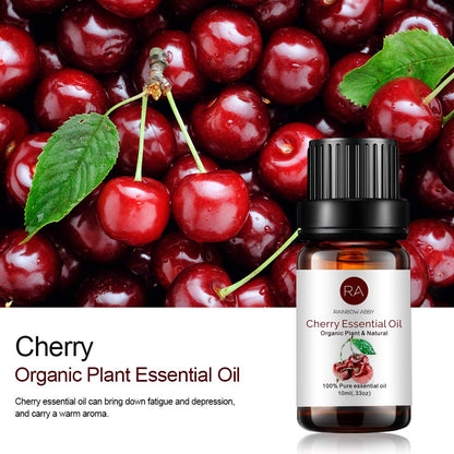 RAINBOW ABBY 100% Pure Organic Cherry Essential Oil, 10ml | Aromatherapy, Massage, Bath & Skin Care