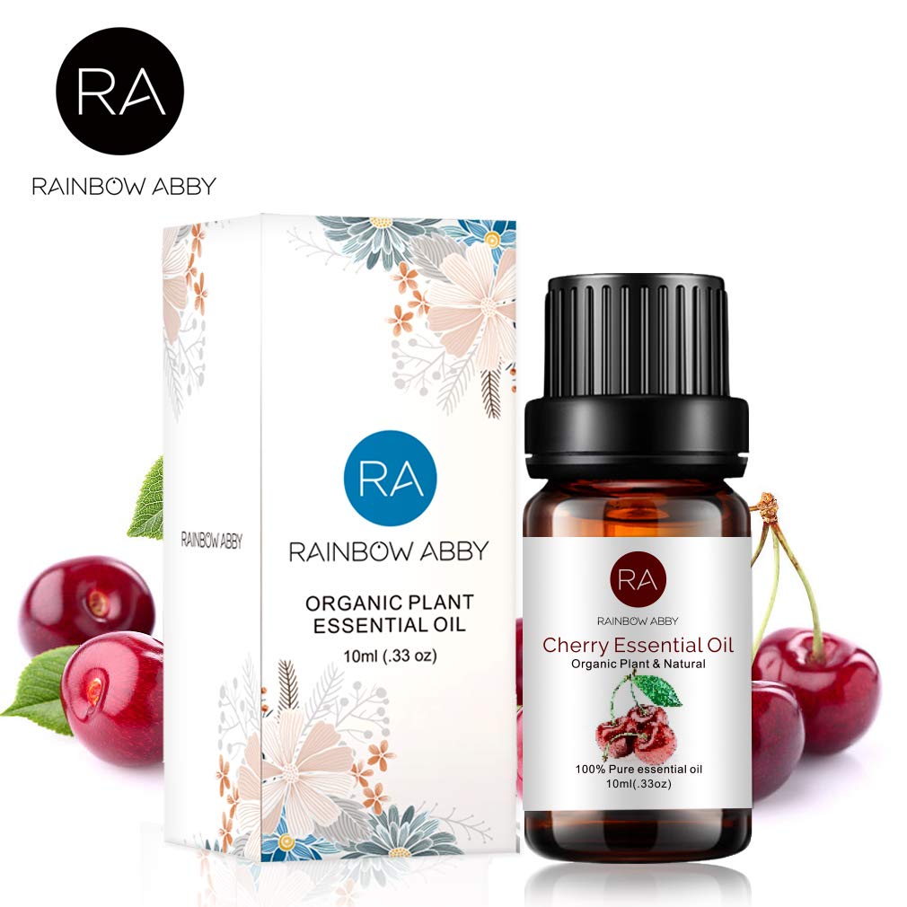 RAINBOW ABBY 100% Pure Organic Cherry Essential Oil, 10ml | Aromatherapy, Massage, Bath & Skin Care