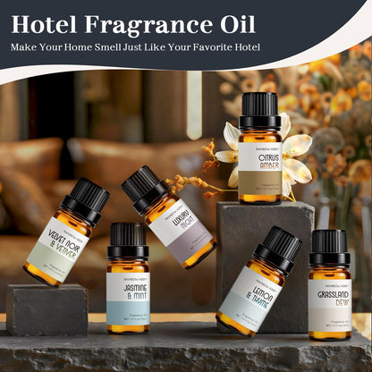 RAINBOW ABBY Hotel Collection Diffuser Oil – 6 Fragrances for Home & Hotel