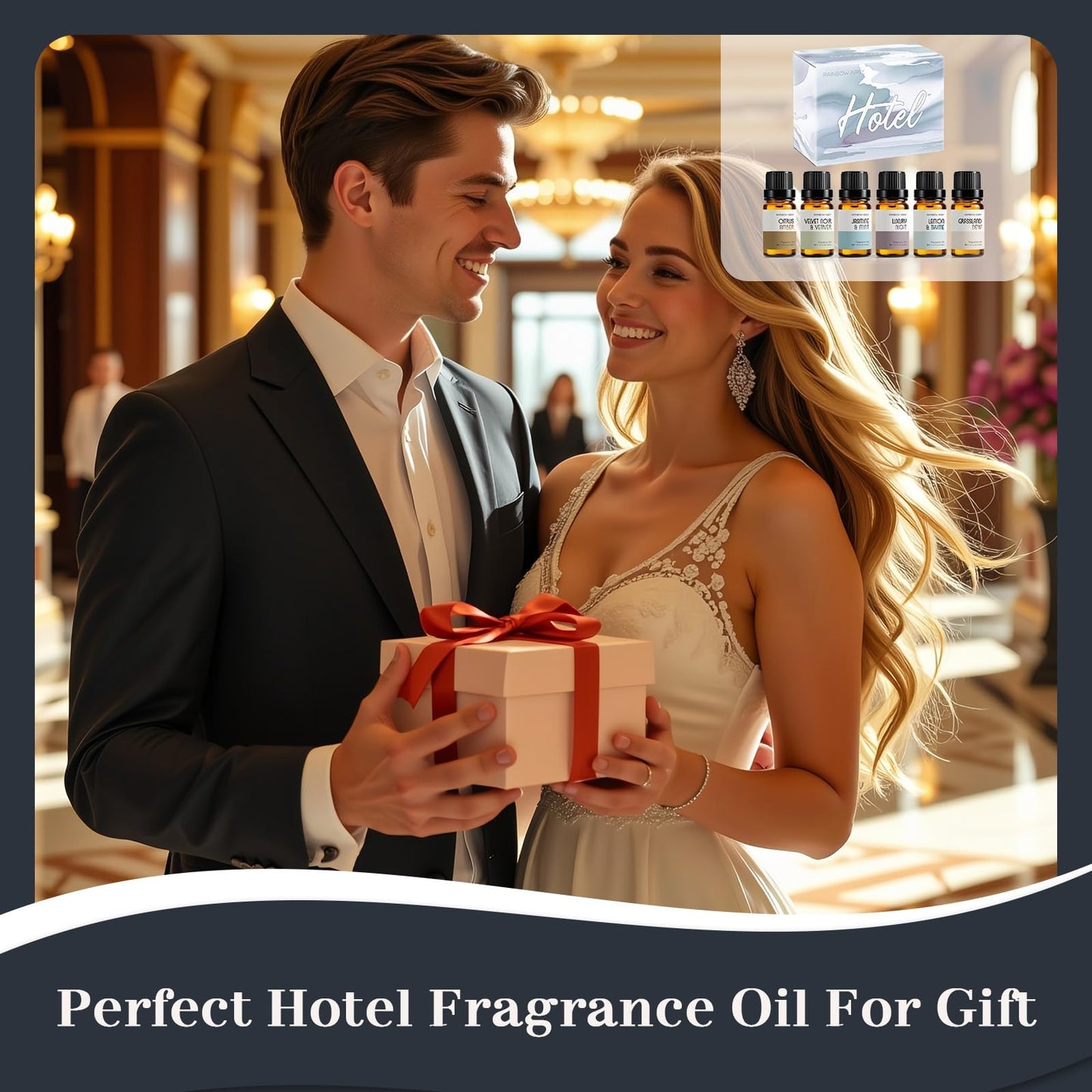 RAINBOW ABBY Hotel Collection Diffuser Oil – 6 Fragrances for Home & Hotel