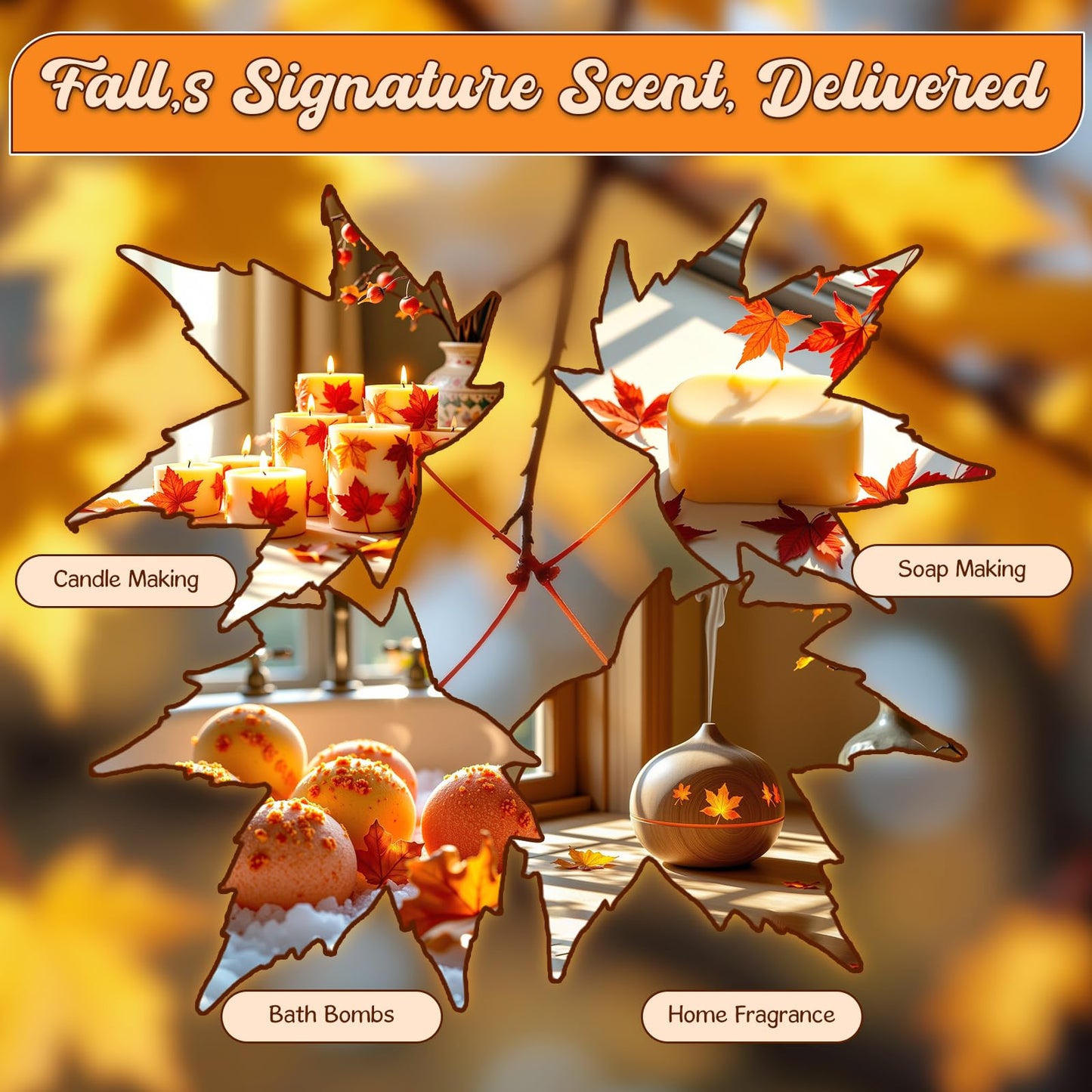 RAINBOW ABBY Fall Fragrance Oils Set – Autumn Essential Oils for Diffuser & Candle Making