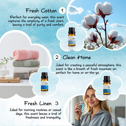 Rainbow Abby Clean Fragrance Oils Set – 6x10ml Premium Essential Oils for Diffuser, Candle & Soap Making