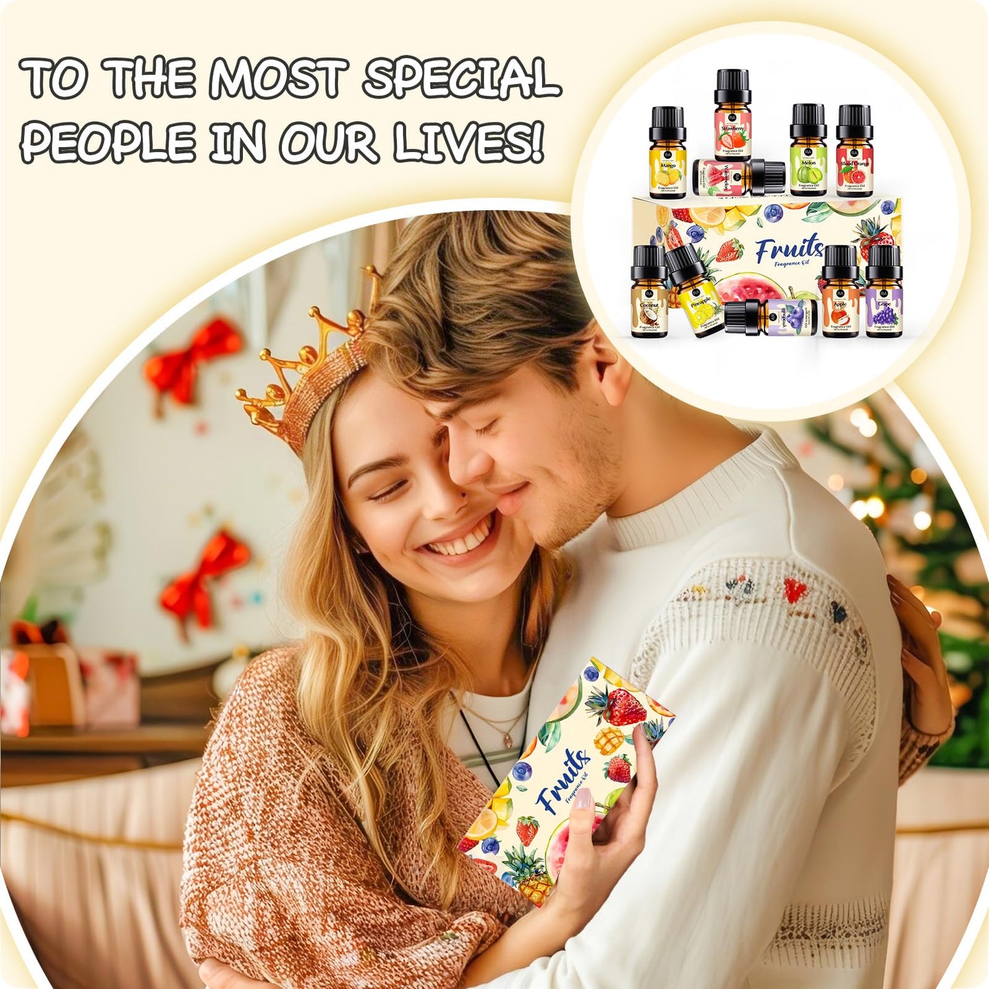 RAINBOW ABBY Fruity Fragrance Oil – 10 Fruit Scents in 5ML Bottles for Candle & Soap Making