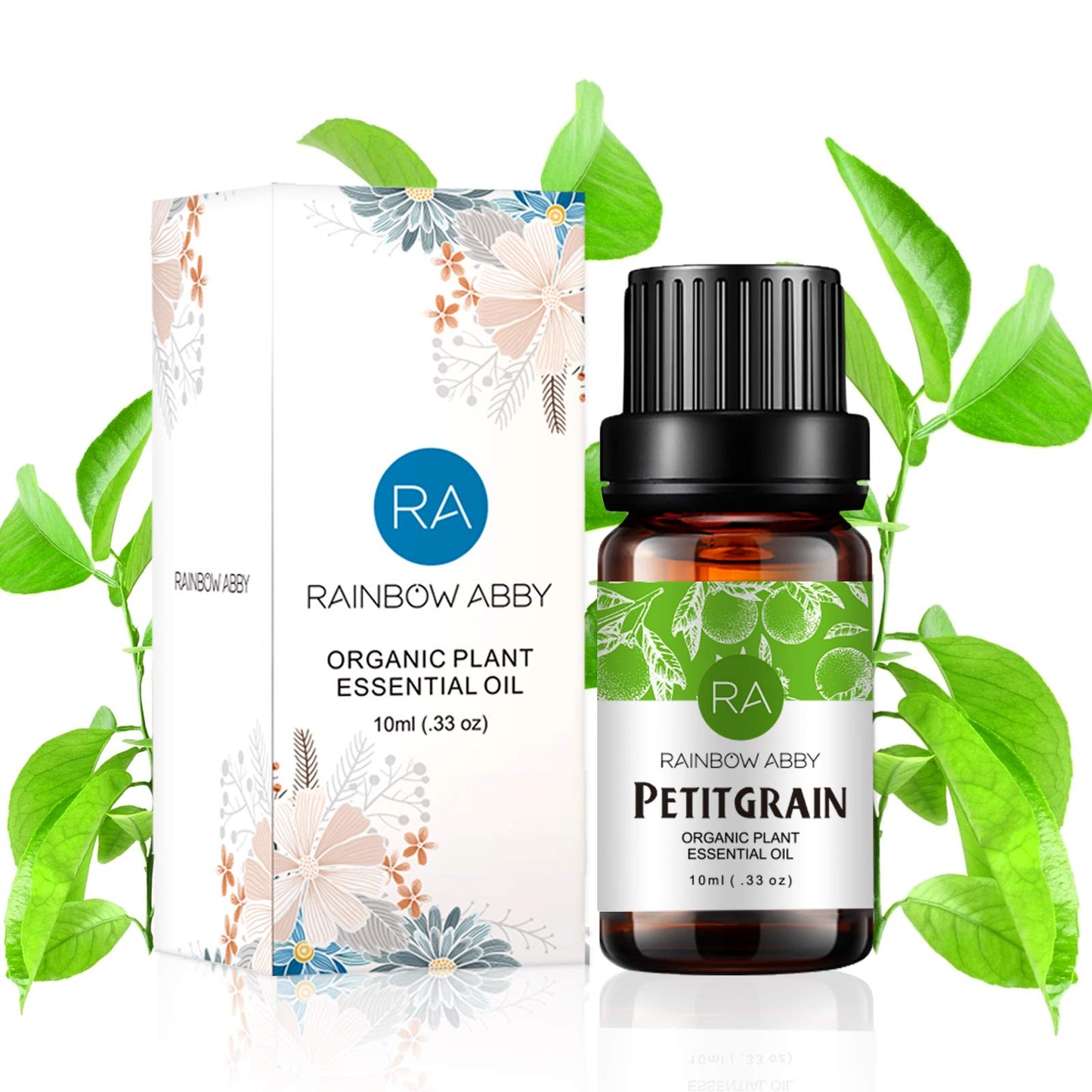 RAINBOW ABBY Petitgrain Essential Oil - 100% Pure Organic, 10ml