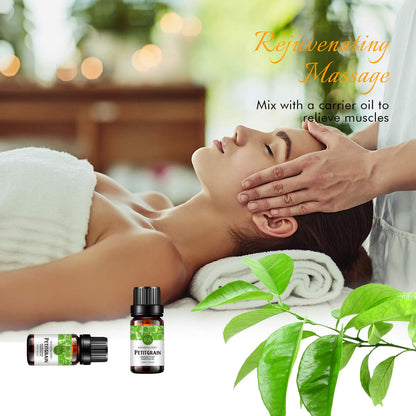 RAINBOW ABBY Petitgrain Essential Oil - 100% Pure Organic, 10ml