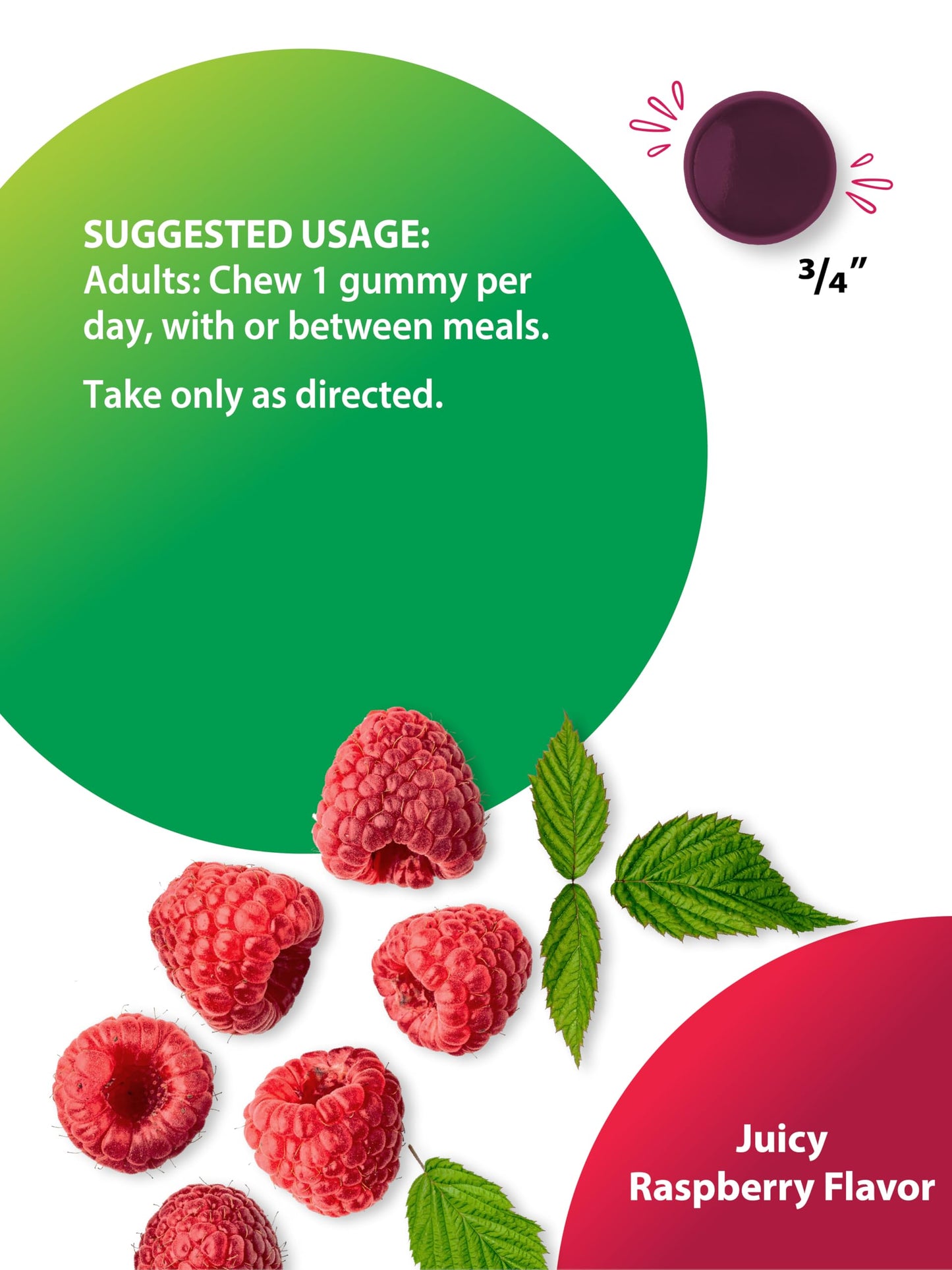 Rainbow Light Berry D-Licious 2,500 IU Vitamin D3 Gummies - Gluten-Free