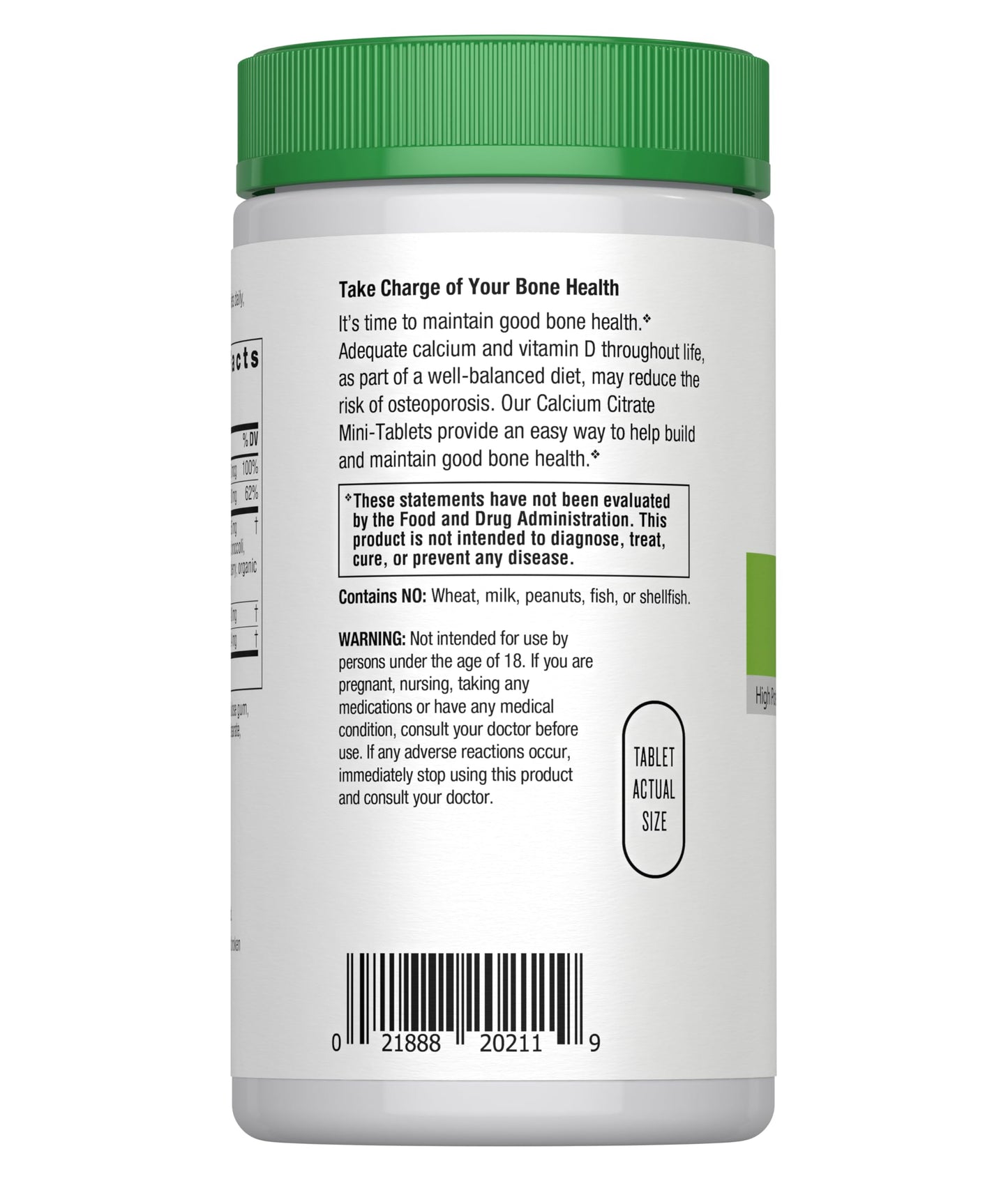 Rainbow Light Calcium Citrate with Vitamin D – High-Potency Bone Health (120 Count)