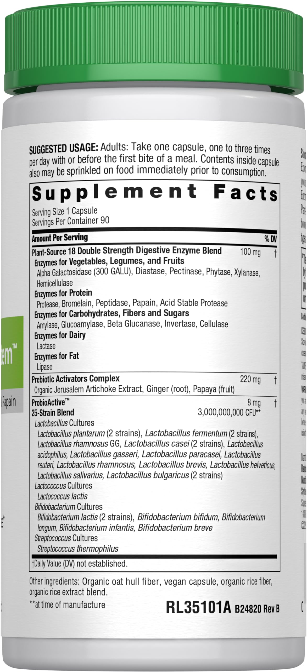 Rainbow Light Advanced Enzyme System Capsules – 90 Count