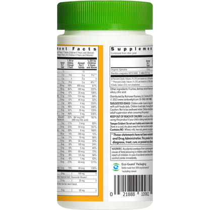 Rainbow Light Kid's One Multivitamin for Kids – 90 Count, Fruit Punch – Immune Support, Vitamin B Complex, Probiotics, Vegetarian & Gluten Free