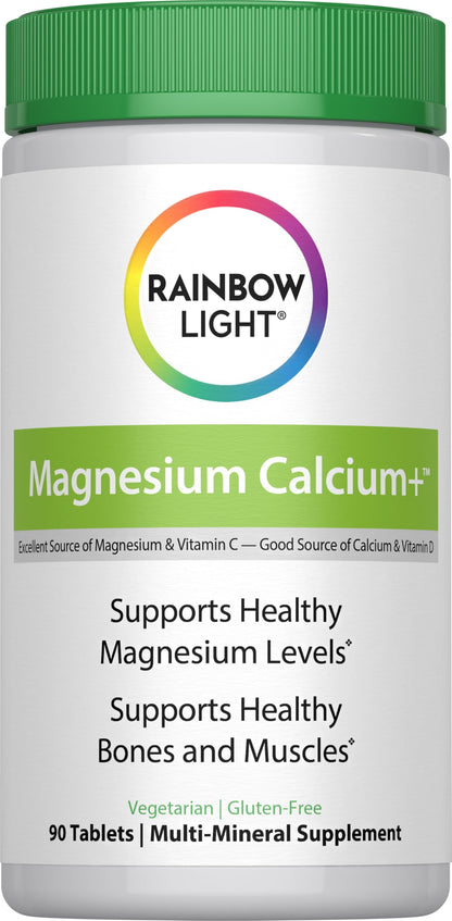 Rainbow Light Magnesium Calcium Plus 90-Count | Supports Muscle Comfort & Bone Health