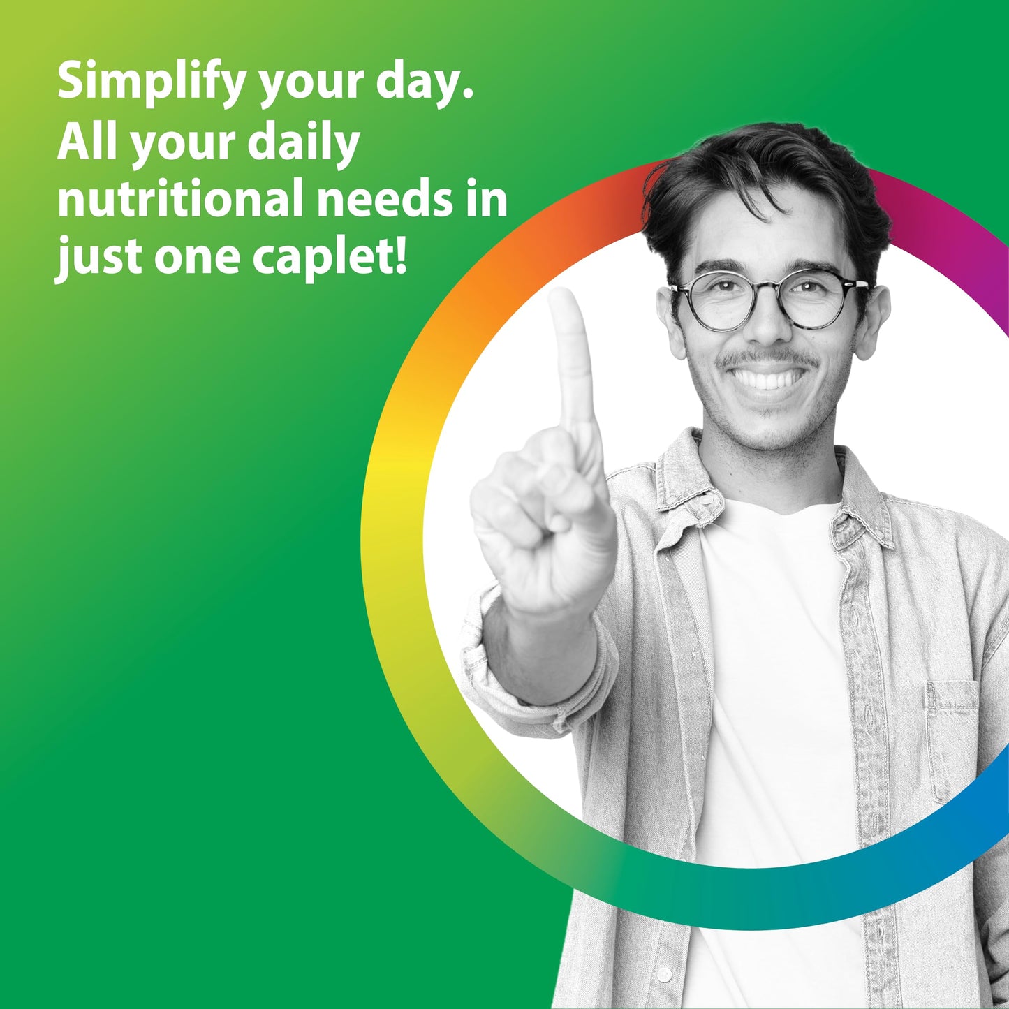 Rainbow Light Men's One Multivitamin – High-Potency Immune Support, 120 Count, Vegetarian