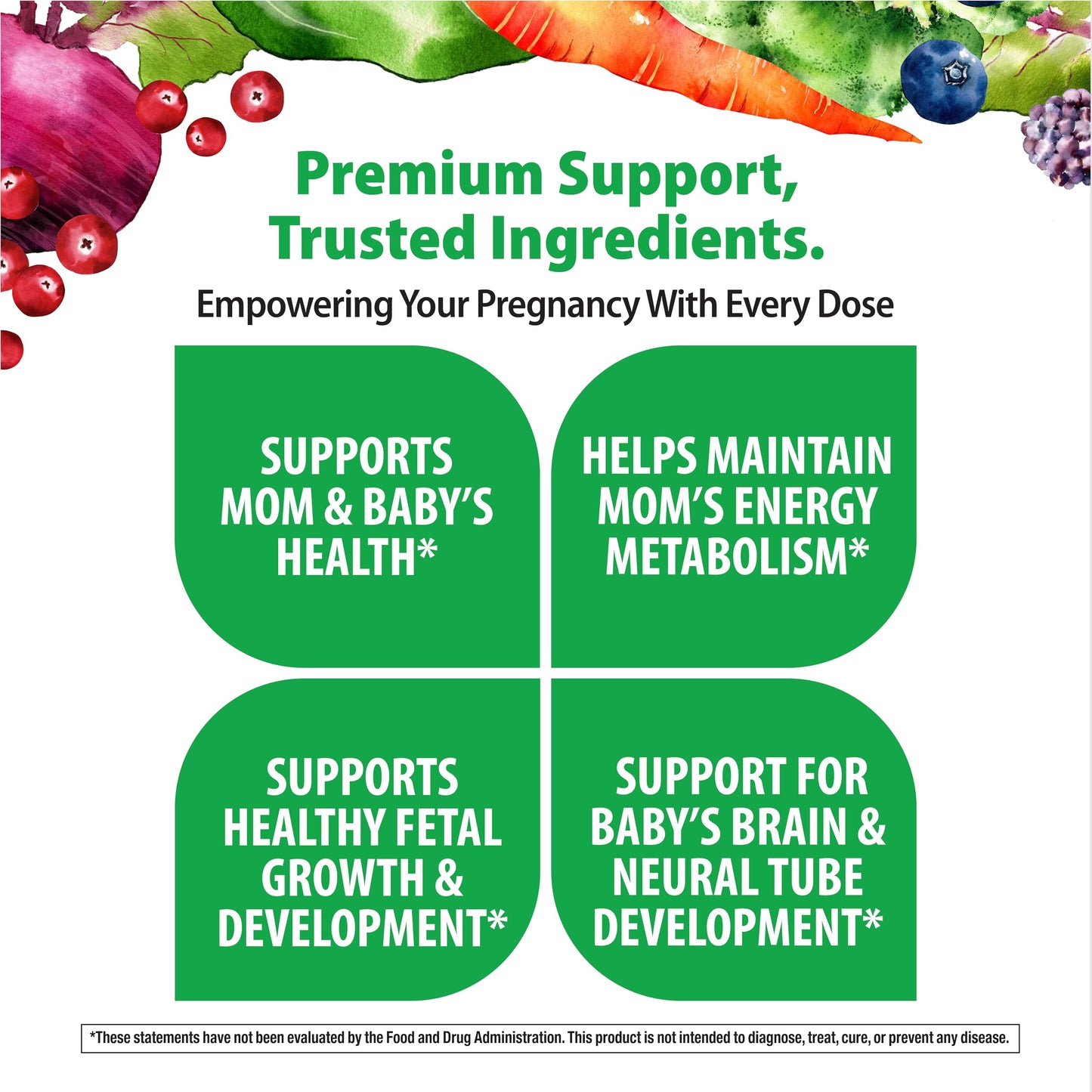 Rainbow Light Prenatal One Plus Multivitamin for Women – 60 Caplets | Real Food Nutrients