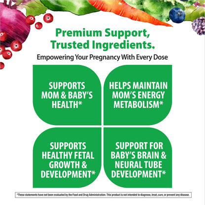 Rainbow Light Prenatal One Plus Multivitamin for Women – 60 Caplets | Real Food Nutrients
