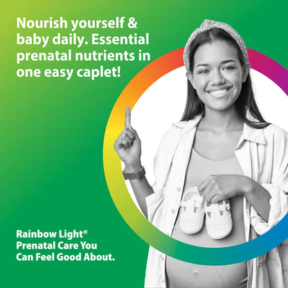 Rainbow Light Prenatal Multivitamin One+ for Women - 30 Caplets | Real Food Nutrients