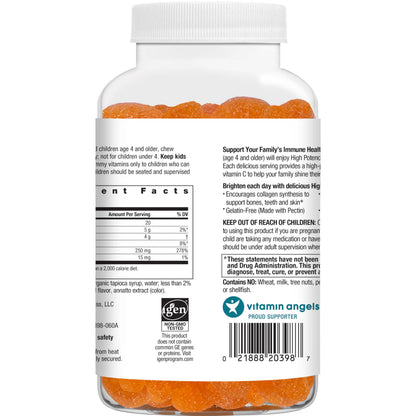Rainbow Light Vitamin C Gummies with Vitamin E | 60 Count | Citrus Flavor | Immune & Antioxidant Support for Adults and Kids