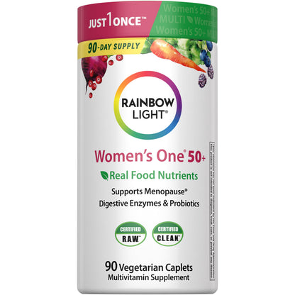 Rainbow Light Women 50+ Multivitamin - High-Potency Immune Support, 90 Tablets