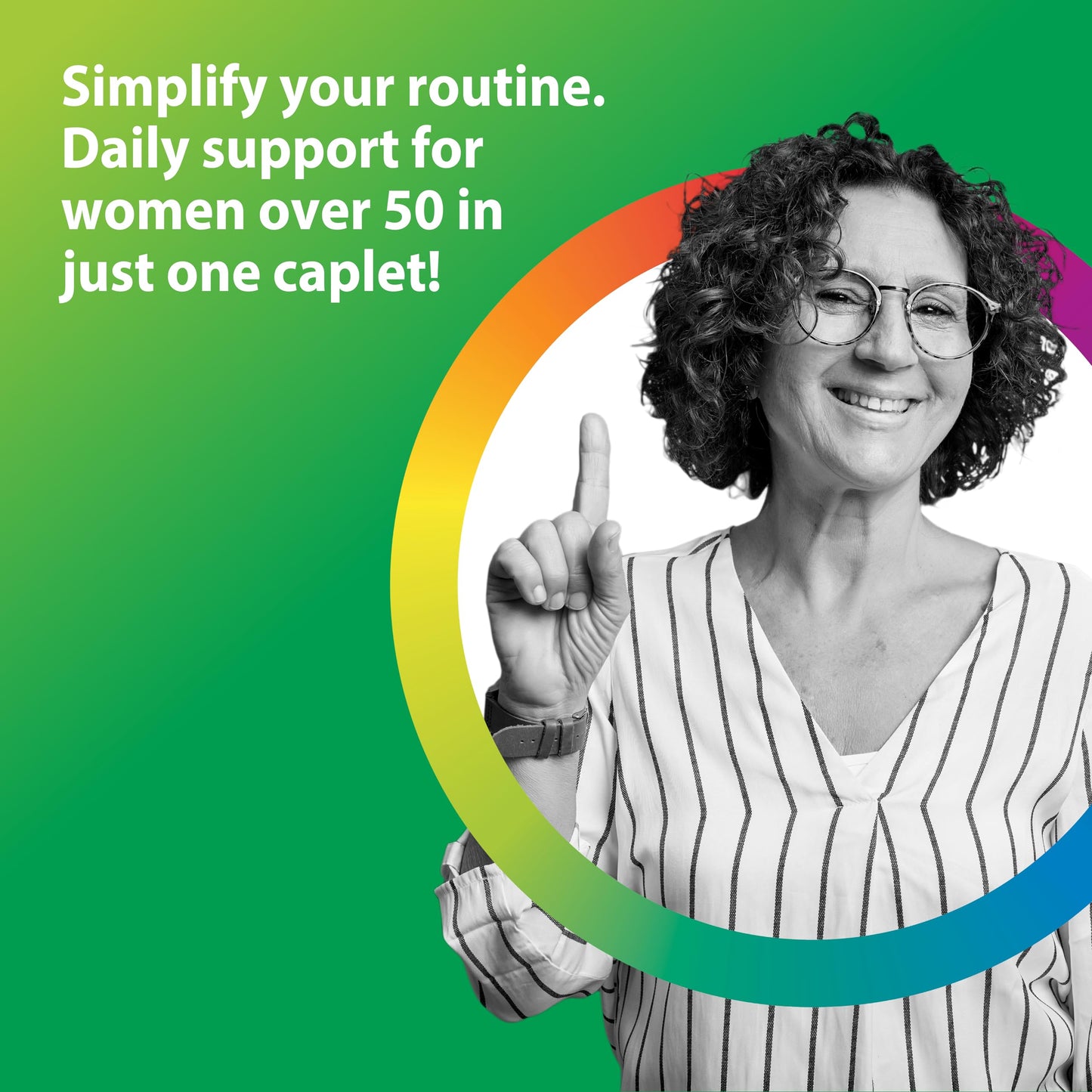 Rainbow Light Women 50+ Multivitamin – Immune Support, Probiotics, Non-GMO, Vegetarian | 60 Tablets