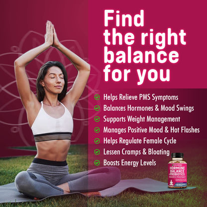 Rainbow Nutrients Hormone Balance + Probiotics for Women | Menopause Support