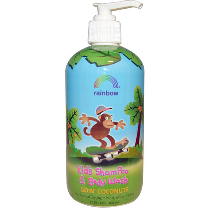 Rainbow Research Kids Shampoo & Body Wash - Goin Coconuts, 12 fl oz