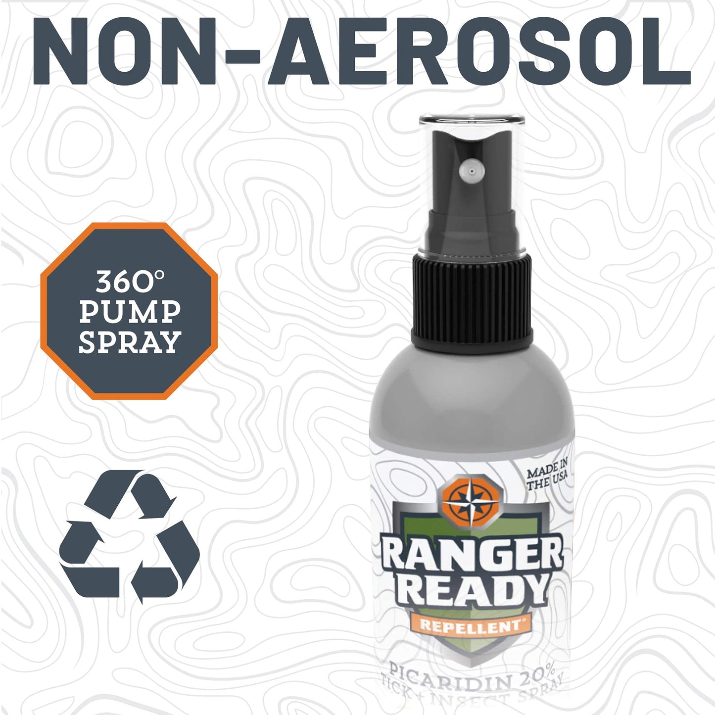 Ranger Ready Picaridin Insect Repellent Spray – Scent Zero, 3.4 oz