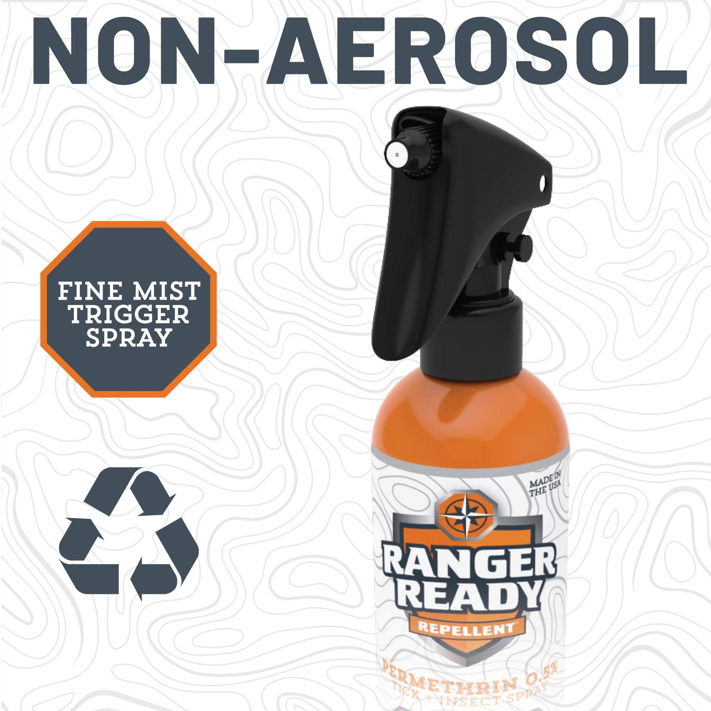 Ranger Ready Repellents 0.5% Permethrin Spray for Clothes & Outdoor Gear - Scent Zero, 8 fl oz
