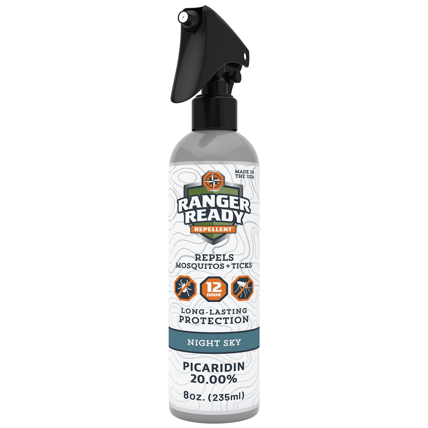 Ranger Ready Picaridin Night Sky Bug Spray – Deet-Free Tick & Mosquito Repellent (8 oz)