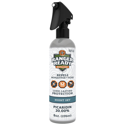 Ranger Ready Picaridin Night Sky Bug Spray – Deet-Free Tick & Mosquito Repellent (8 oz)