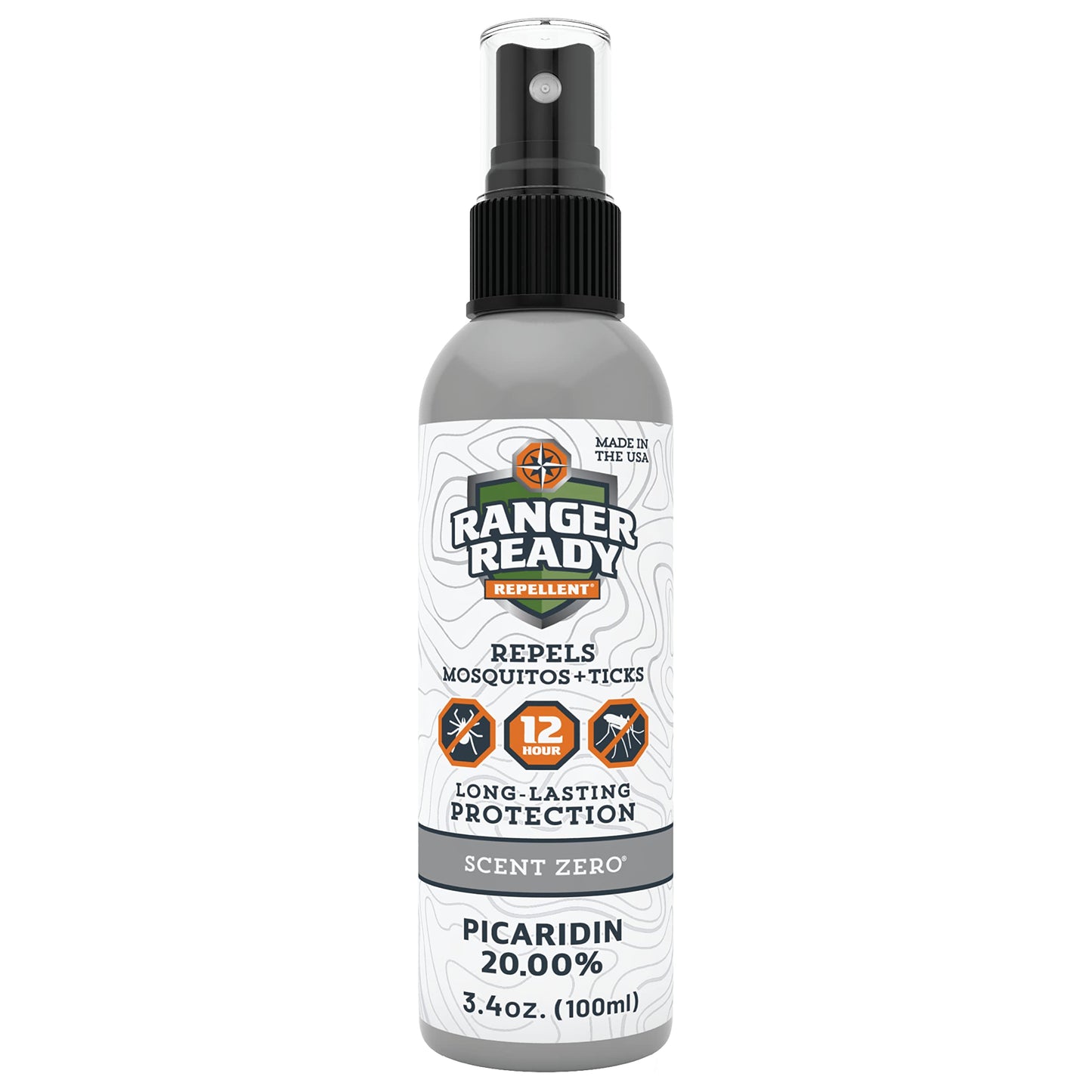 Ranger Ready Picaridin Insect Repellent Spray – Scent Zero, 3.4 oz