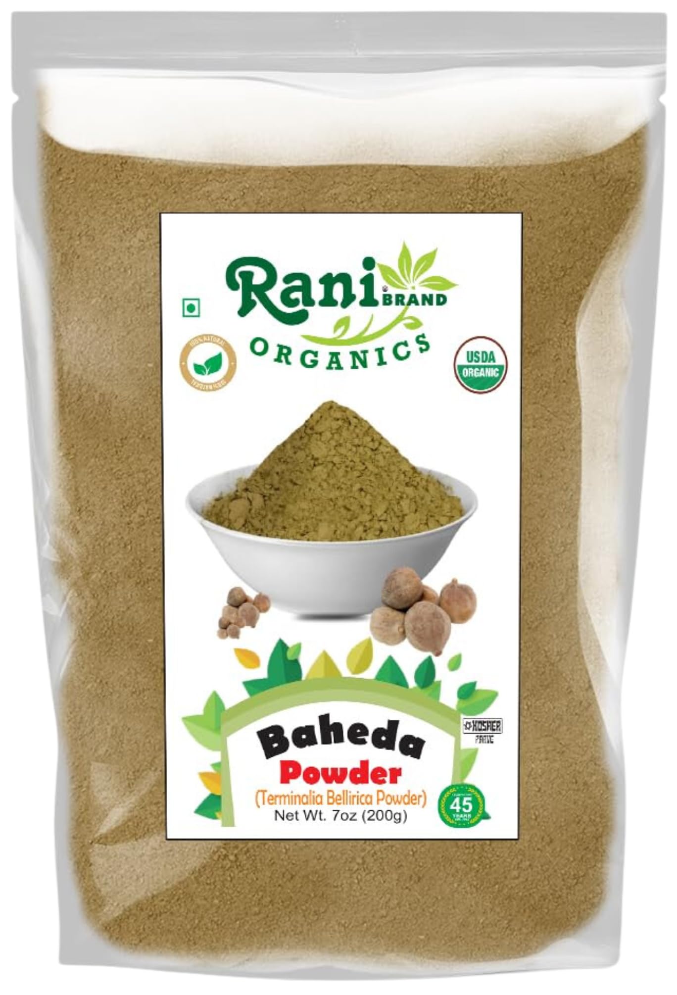 Rani Organic Baheda Powder 7oz (200g) – Organic, Kosher, Non-GMO