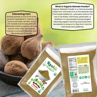 Rani Organic Baheda Powder 7oz (200g) – Organic, Kosher, Non-GMO