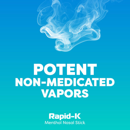 Rapid-K Nasal Sticks 4 Pack – Mint, Lavender, Tropical & Wintermint Inhalers for Quick Breathing Comfort