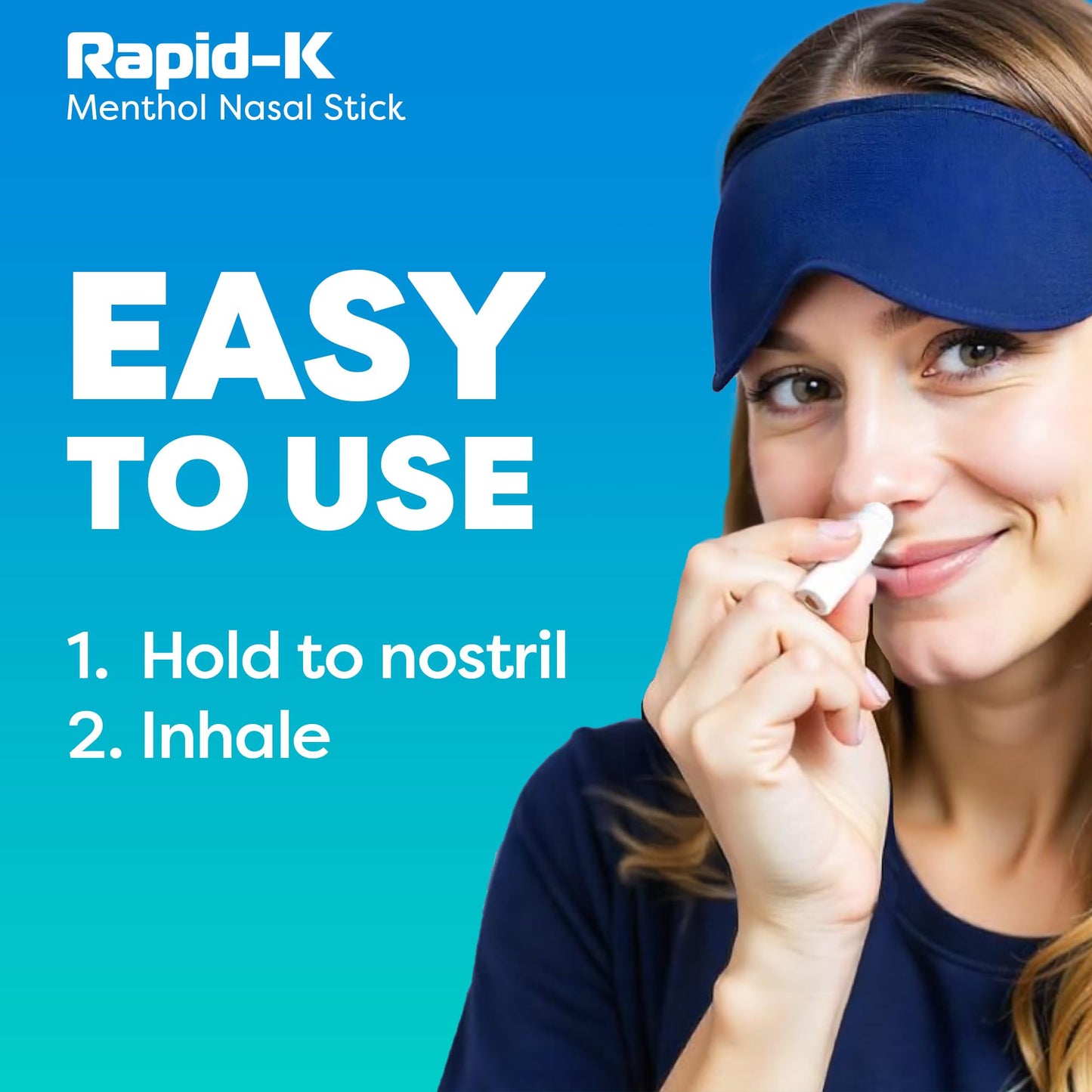 Rapid-K Nasal Sticks 4 Pack – Mint, Lavender, Tropical & Wintermint Inhalers for Quick Breathing Comfort