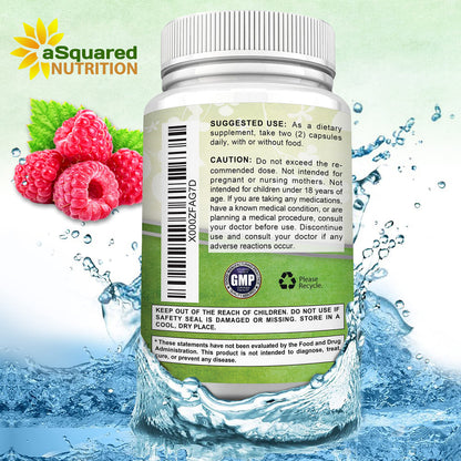 aSquared Nutrition Raspberry Ketones 1000mg - 180 Capsules | 3-Month Supply