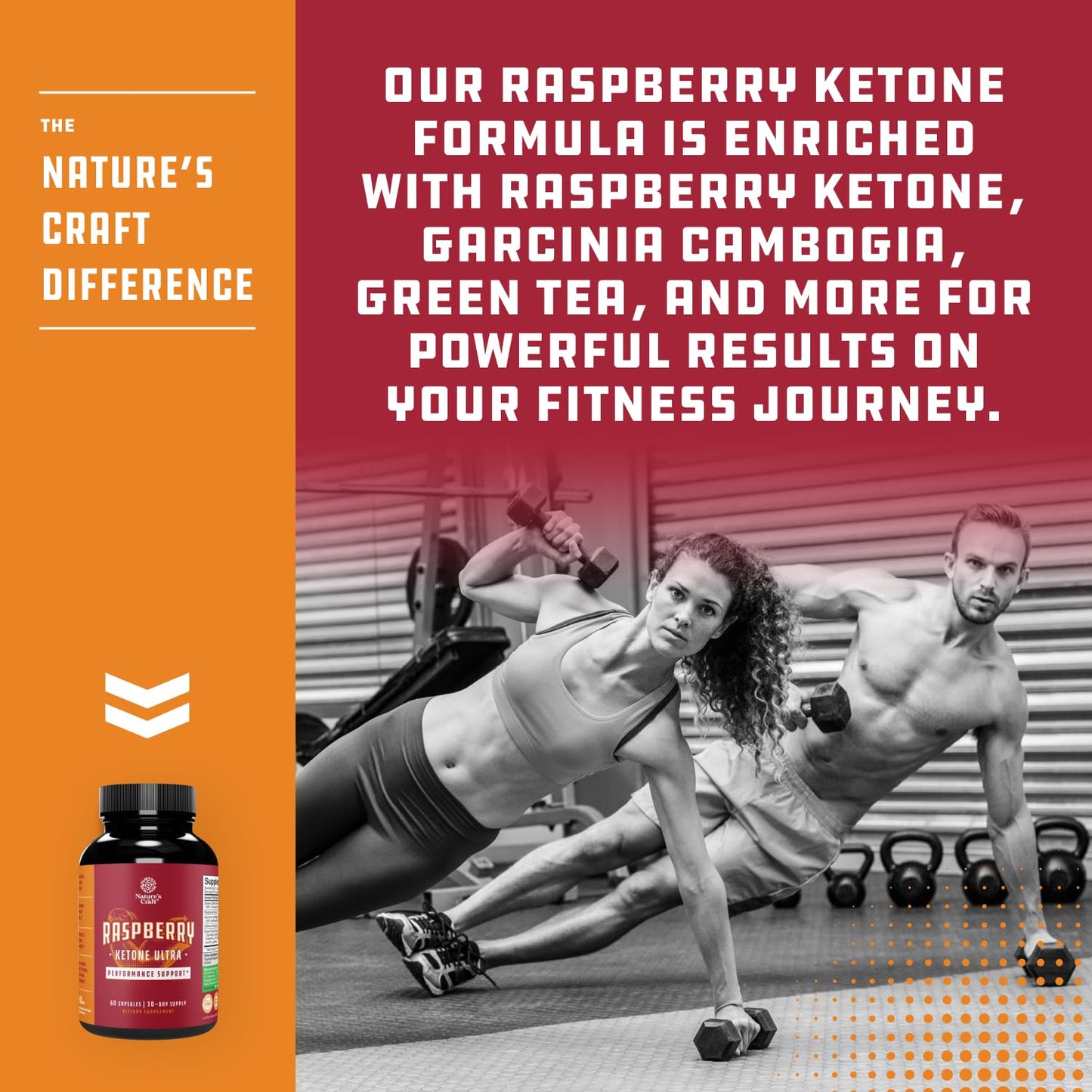 Raspberry Ketones, Green Tea & African Mango – Lose Weight Faster (60 Caps)