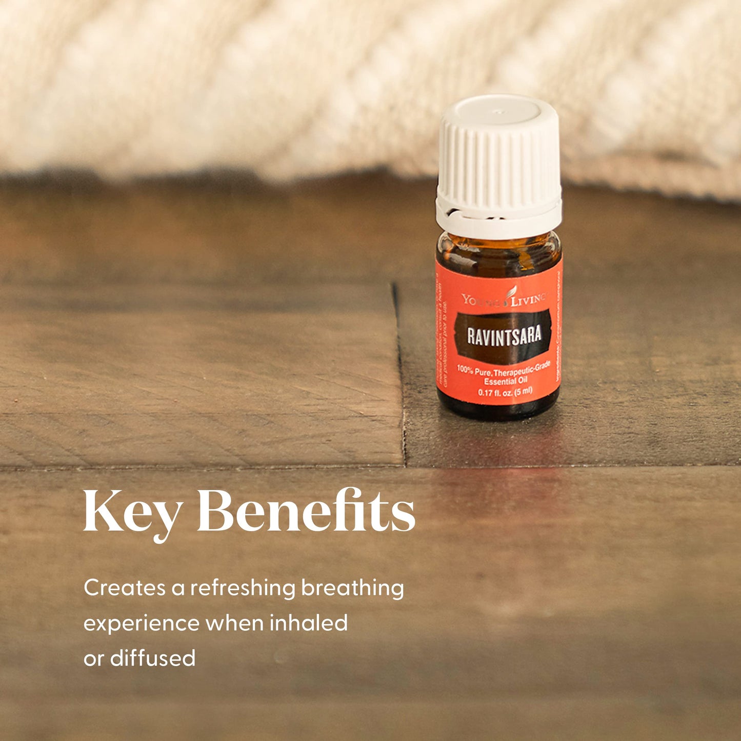 Young Living Ravintsara Essential Oil 5ml | Invigorating Aroma for Yoga, Meditation & Healthy-Looking Skin