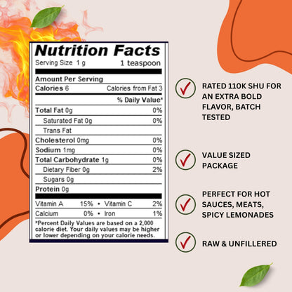 Pure Heat Indian Cayenne Pepper Powder 1 lb – 110k HU, Gluten Free, Vegan | Sweet Sunnah