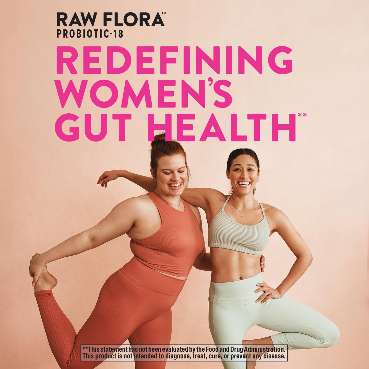 Raw Flora Women's Probiotics — 40B CFU + Prebiotics | 33 Vegan Capsules