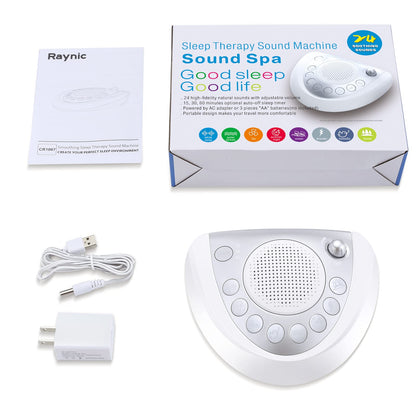 Raynic White Noise Machine — Portable Sleep Sound Machine with 24 Sounds