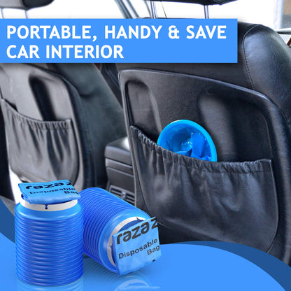 RAZAZON Vomit Bags 50 Pack – Medical-Grade, Leak-Resistant Emesis Bags for Car Travel
