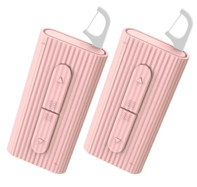 RAZOKO Portable Dental Floss Case – 2PCS, 10 Picks, Travel Dispenser