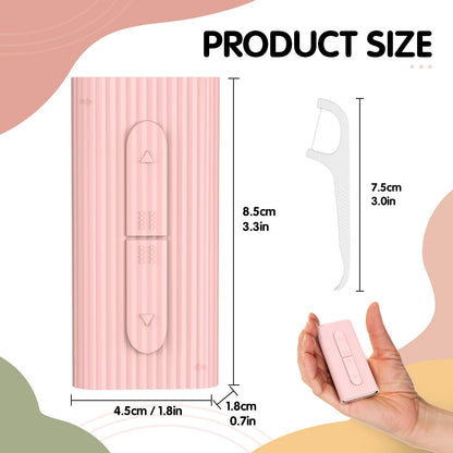 RAZOKO Portable Dental Floss Case – 2PCS, 10 Picks, Travel Dispenser