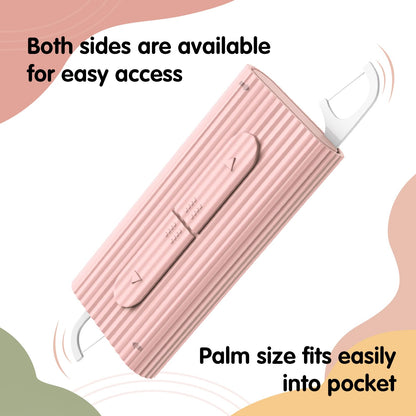 RAZOKO Portable Dental Floss Case – 2PCS, 10 Picks, Travel Dispenser