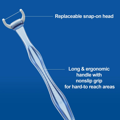RAZOKO Dental Flosser Kit – Extra-Strong, 2 Handles, 240 Refills, PFAS-Free