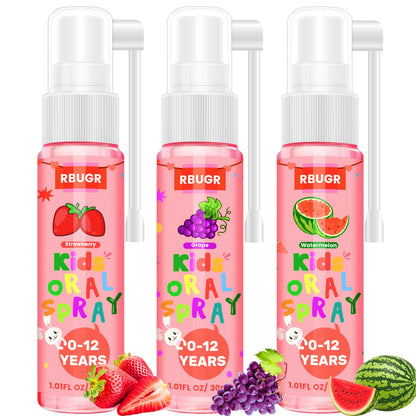 RBUGR Kids Oral Spray – 3 Flavors, 90ml, Fluoride-Free