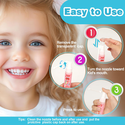 RBUGR Kids Oral Spray – 3 Flavors, 90ml, Fluoride-Free