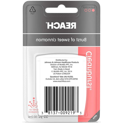 REACH Cleanburst Waxed Floss Cinnamon 55 Yards Pack of 8